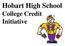 Hobart High School College Credit Initiative