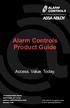 Alarm Controls Product Guide