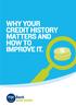 WHY YOUR CREDIT HISTORY MATTERS AND HOW TO IMPROVE IT.