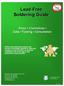 Lead-Free. Soldering Guide. Alloys Chemistries Data Training Consultation LEAD