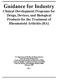 Guidance for Industry Clinical Development Programs for Drugs, Devices, and Biological Products for the Treatment of Rheumatoid Arthritis (RA)