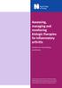 Assessing, managing and monitoring biologic therapies for inflammatory arthritis