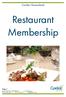 Restaurant Membership