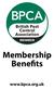 Membership Benefits www.bpca.org.uk