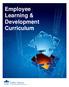Employee Learning & Development Curriculum