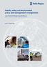 Health, safety and environment policy and management arrangements