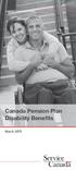 Canada Pension Plan Disability Benefits