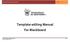 Template-editing Manual For Blackboard