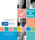 Check for Safety. A Home Fall Prevention Checklist for Older Adults