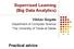 Supervised Learning (Big Data Analytics)