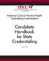 Candidate Handbook for State Credentialing
