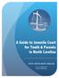 A Guide to Juvenile Court for Youth & Parents in North Carolina YOUTH JUSTICE NORTH CAROLINA. Jason Langberg & Patricia Robinson