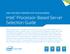 Intel Processor-Based Server Selection Guide