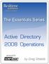 Active Directory 2008 Operations