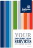 YOUR SERVICES INFORMATION STUDENT GUIDE 2014-15