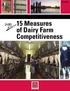 Bulletin 864. 15 Measures of Dairy Farm Competitiveness