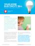 YOUR HOME ELECTRICITY BILL