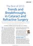 The last Cover Focus of 2012 highlights some of the. Trends and Breakthroughs in Cataract and Refractive Surgery. The Best of 2012: COVER STORY
