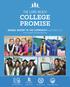 COLLEGE PROMISE ANNUAL REPORT TO THE COMMUNITY
