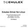 Emulex Driver for Linux