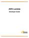 AWS Lambda. Developer Guide