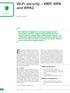 Wi-Fi security WEP, WPA and WPA2