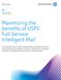 Maximizing the benefits of USPS Full-Service Intelligent Mail