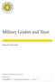Military Leaders and Trust