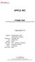 APPLE INC FORM FWP. (Free Writing Prospectus - Filing under Securities Act Rules 163/433) Filed 05/07/15