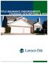 Title Insurance Endorsements Coverage Descriptions & Fees