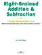 Right-Brained Addition & Subtraction