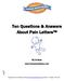 Ten Questions & Answers About Pain Letters