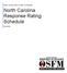 North Carolina Response Rating Schedule
