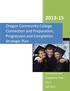 Oregon Community College Connection and Preparation, Progression and Completion Strategic Plan 2013-15