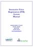 Interactive Voice Registration (IVR) System Manual