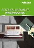 external Basement waterproofing