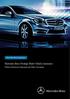 Mercedes-Benz Prestige Motor Vehicle Insurance. Product Disclosure Statement and Policy Document