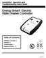 Energy Smart Electric Water Heater Controller