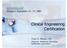 Clinical Engineering Certification