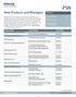 PSN. New Products and Managers. Summary
