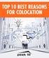 TOP 10 BEST REASONS FOR COLOCATION
