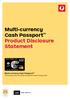 Product Disclosure Statement. Multi-currency Cash Passport. The secure and convenient prepaid travel money card