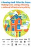 A housing stock fit for the future: Making home energy efficiency a national infrastructure priority