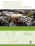 Habitat Restoration Planning Guide for Natural Resource Managers