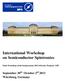 International Workshop on Semiconductor Spintronics