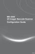 MK-5200 2D Imager Barcode Scanner Configuration Guide