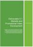 Deliverable 5.1 Website and Promotional Video Development