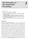 The Principles of Developmental Psychology