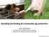 Breeding and feeding for sustainable pig production