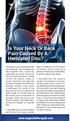Is Your Neck Or Back Pain Caused By A Herniated Disc?